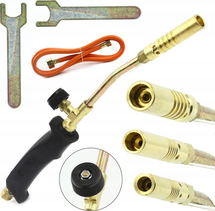 Plynový pájecí hořák PB + 3 koncovky MAR-POL M78390