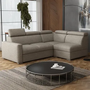 Sedací souprava Sedací souprava PEDRO L | 250x188 cm | rozkládací + úložný prostor | polohovatelné záhlavníky | VÝBĚR TKANIN