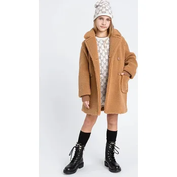 Dámský kabát Dětský kabát Twinset 252GJ2180 hnědá 82X, vel. 140