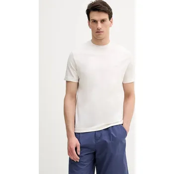 Pánské tričko Bavlněné tričko United Colors of Benetton pánské, béžová barva, 3M4WU1088 01C, vel. S