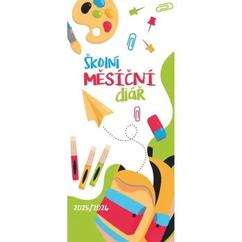 Kalendář Diář školní měsíční 2025/2026 potisk