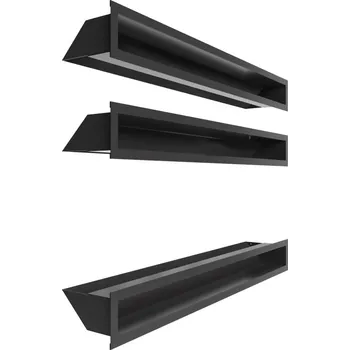 Krbová kamna Sada Mřížka 3x 80 pro krb s rovným sklem ZESTAW/LUFT/9/80/45S/C/3