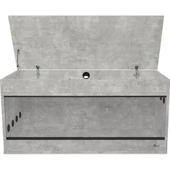 Terárium Diversa Dřevěné terárium s nástavcem 80 x 50 x 62 cm - Beton