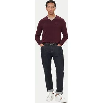 Pánský svetr Tommy Hilfiger Svetr MW0MW28047 Bordó Regular Fit XXL