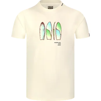 Pánské tričko Pánské triko NORDBLANC ALOHA NBSMT8156 KRÉMOVĚ BÍLÁ XXXL