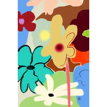 Plakát Plakát, Obraz - LOUD FLOWERS DANCE, Sandra Poliakov