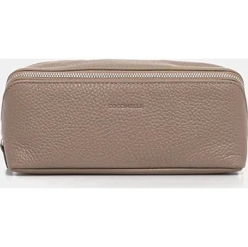 Kosmetická taška Kožená kosmetická taška Coccinelle béžová barva, E5.MUK.95.G3.01 80X, vel. ONE SIZE