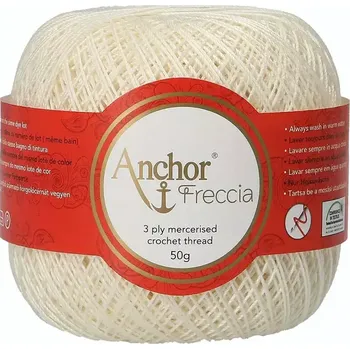 Příze Anchor Freccia 12 - 6650 Krémová (Háčkovací příze Anchor Freccia 12 - 6650 Krémová)