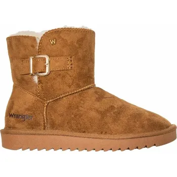 Dívčí sněhule Wrangler Elsa Platform MID women's snow boots insulated winter boots with fur black (20243077.37B) dámské 41