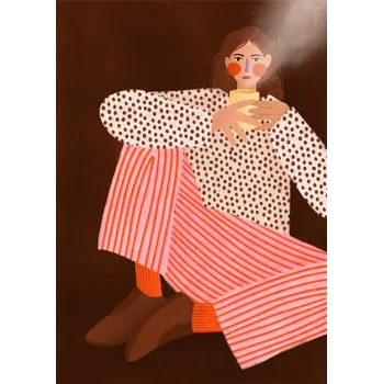 Plakát Plakát, Obraz - Woman With the Cup of Tea, Bea Muller