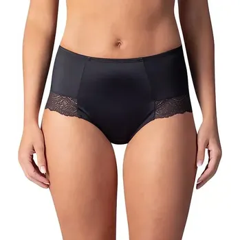 Stahovací body Dámské stahovací kalhotky FLAT TUMMY LACE MIDISLIP - BELLINDA - černá L