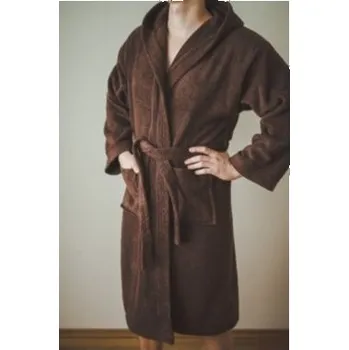 Dámský župan Pánský bavlněný župan Hnědý XL
