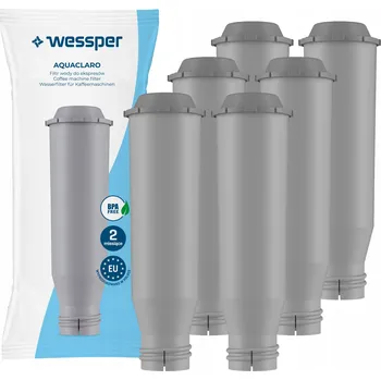 Filtr do kávovaru 6x vodní filtr Wessper AquaClaro pro kávovary Krups Nivona - náhrada