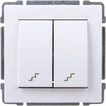 vypínač Schodišťový vypínač pod omítku KOS Elektro System bílý 660419