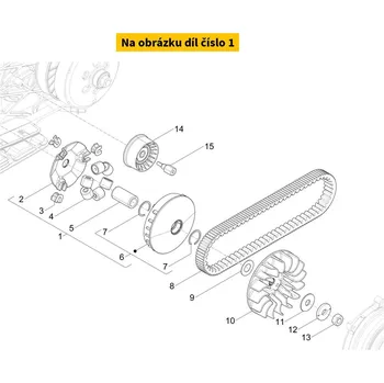 Motor pro motocykl Piaggio Variátor Piaggio 310 HPE CM294706