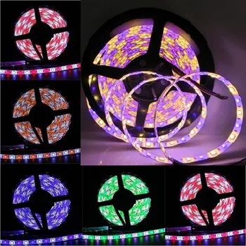 LED páska Lighting Led pásek 5metrů, 5050, 60ks/m, 12W/m, IP65, RGBWW teplá bílá (LED pásek 5metrů multicolor + teplá bílá)