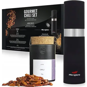 Kuchyňský mlýnek Ruční mlýnek Microplane kovový 20 g černý