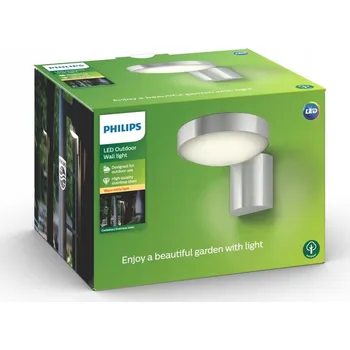 Nástěnné svítidlo Venkovní nástěnné svítidlo Philips šedé s integrovaným LED zdrojem 8 W