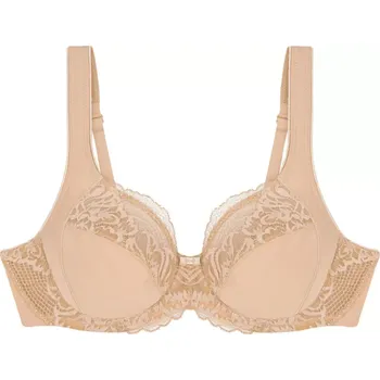 Podprsenka Dámská podprsenka Modern Lace+Cotton W02 - BROWN - sv. béžová 00EP - TRIUMPH BROWN 90F