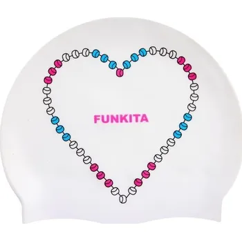 Plavecká čepice pro dospělé Silikonová Funkita bílá