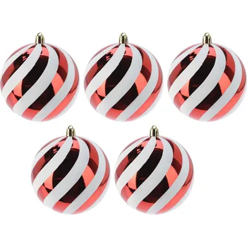 Home Styling Collection Vánoční ozdoby, nerozbitné Ø 8 cm, 10 ks.