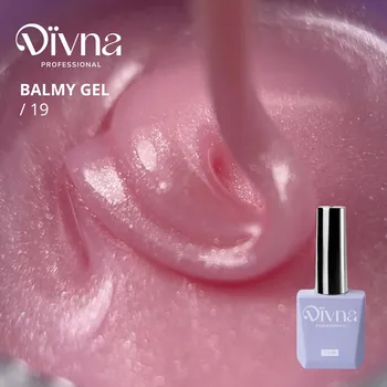 Lak na nehty DIVNA Balmy Gel 19 gel se třpytkami s konzistencí báze 13 ml na nehty