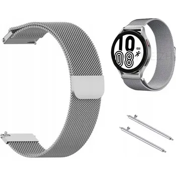 Náramek Náramek e-pasek pro univerzální 18 mm, stříbrný