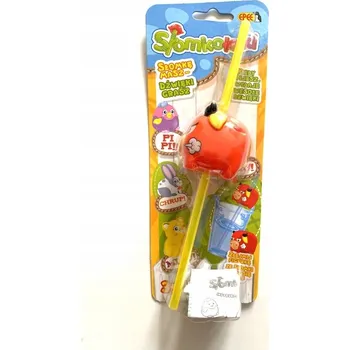 BRČKA S ZVUKEM - ČERVENÁ KRAVIČKA (Slaměná brčka)