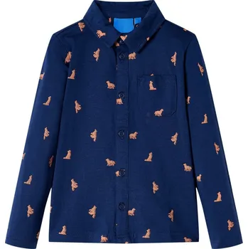 Chlapecká košile vidaXL Dětská košile námořnická modrá 128 [12977]