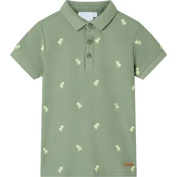 vidaXL Dětská polokošile tmavě 128 [11962] Barva: Khaki