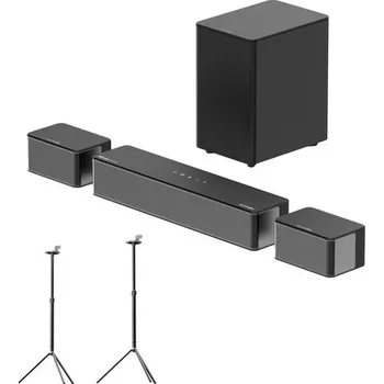 Soundbar Ultimea Poseidon D60 5.1 Soundbar + Stabilní 300 Reproduktorové Stojany