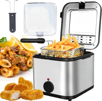 fritéza Tradiční fritéza na olej 2,5L pro hranolky a ryby, výkonná 1000W