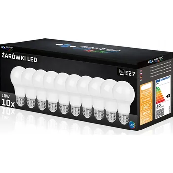 Žárovka 10x LED žárovka E27 10W teplá bílá 2700K 800lm baňka A60 230V sada