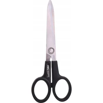 Kancelářské nůžky Nůžky 20,2 cm univerzální kancelářské školní Deli kvalitní ocel černé