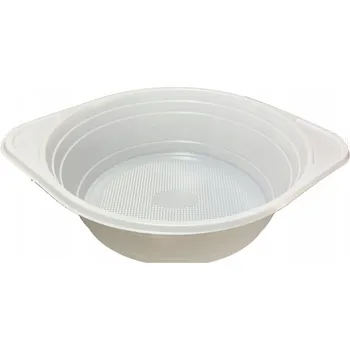 Jednorázové nádobí Miska na polévku 500 ml PP opakovaně použitelný bílá 100 ks bez poplatku SUP