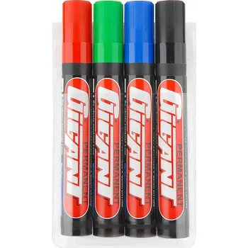 Zvýrazňovač Kamet, 4 barvy, seříznutý hrot