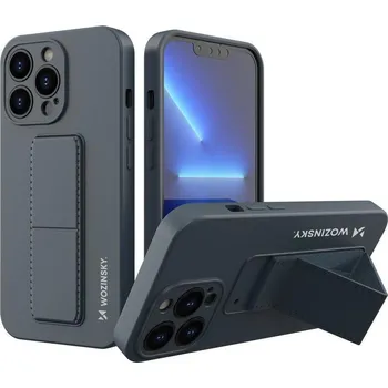 Pouzdro na mobilní telefon Silikonové pouzdro Wozinsky Kickstand Case se stojánkem pro iPhone 13 mini, tmavě modré