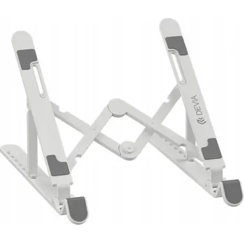 Devia skládací stojan / držák EL159 pro notebook / tablet s nastavením, bílý