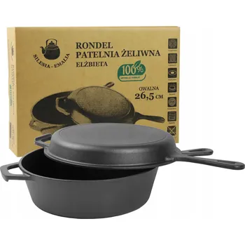 Pánev Grilovací pánev Silesia Emalia ELŻBIETA 26,5 cm litinová