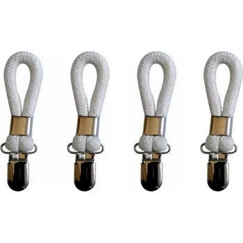 Věšák WIESZAKI DO ŚCIEREK KLIPSY 4ks, barva bílá