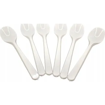 Příbor Plastová lžička k opakovanému použití bílá 20 ks