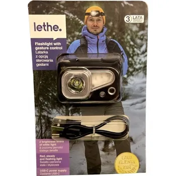 LETHE Čelovka s ovládáním gesty, 100 lm, ČERNÁ 328