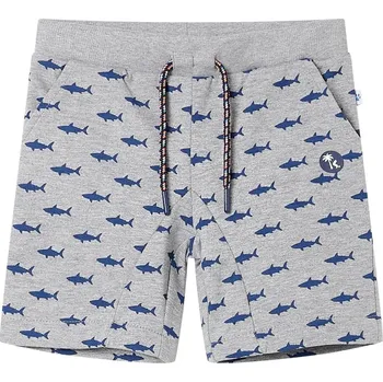Chlapecké kraťasy vidaXL Dětské kraťasy se šňůrkou světle 128 [12332] Barva: Šedá