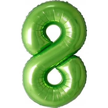Balónek Fóliový balónek Číslice 8 zelený 101 cm (40 palců)