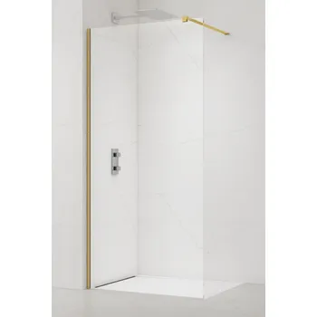 Swiss aqua technologies Sprchová zástěna Walk-in 150 cm SAT zlatá lesklá SATBWI150PRZ