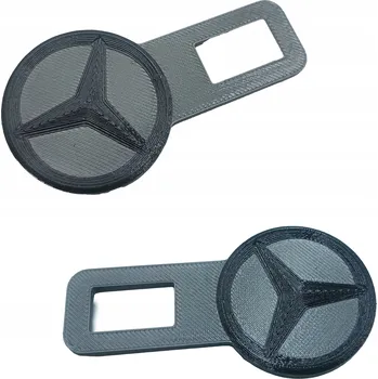 Tuning Adaptér záslepka prodloužení bezpečnostních pásů MERCEDES HVĚZDA šedá