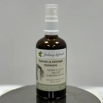 Vlasová regenerace BYLINNÝ KUFŘÍK ROZMARÝNOVÝ HYDROLÁT 100ML PRO KRÁSNÉ VLASY A PLEŤ