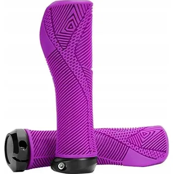 grip Gripy, ergonomické rukojeti na řídítka, profilované Enlee 146 mm fialové