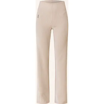 On Dámské Legíny All-Day Ribbed Pants, béžová / bílá, 42