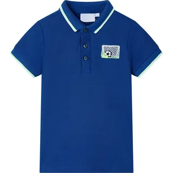 Chlapecká košile vidaXL Dětská polokošile tmavě 140 [12443] Barva: Modrá